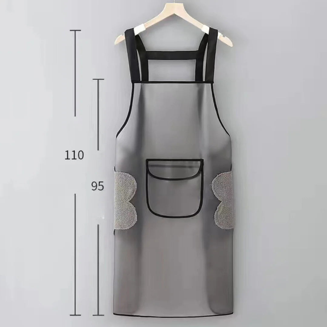 Adjustable Oil-Water Proof Transparent Cooking Apron